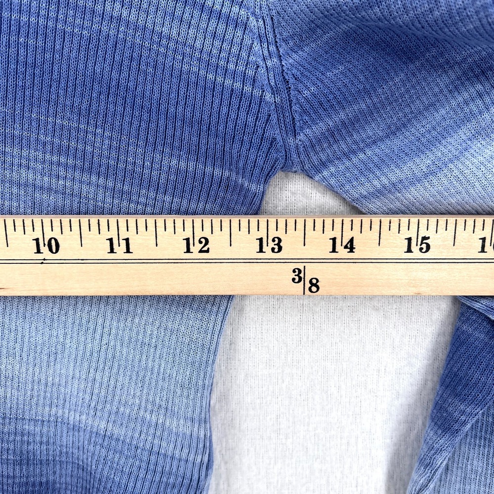 PALOMA WOOL Sweater Womens Medium Blue Sauce Button Ribbed Knit Cropped Top NWT - Picture 16 of 16